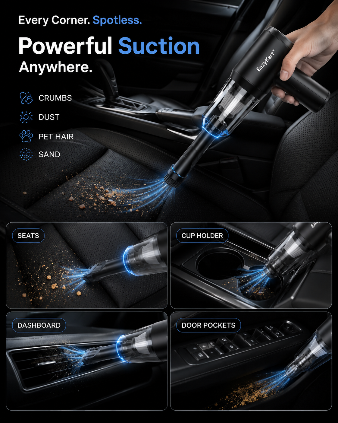 EazyKart™ Portable 3-in-1 Vacuum Cleaner