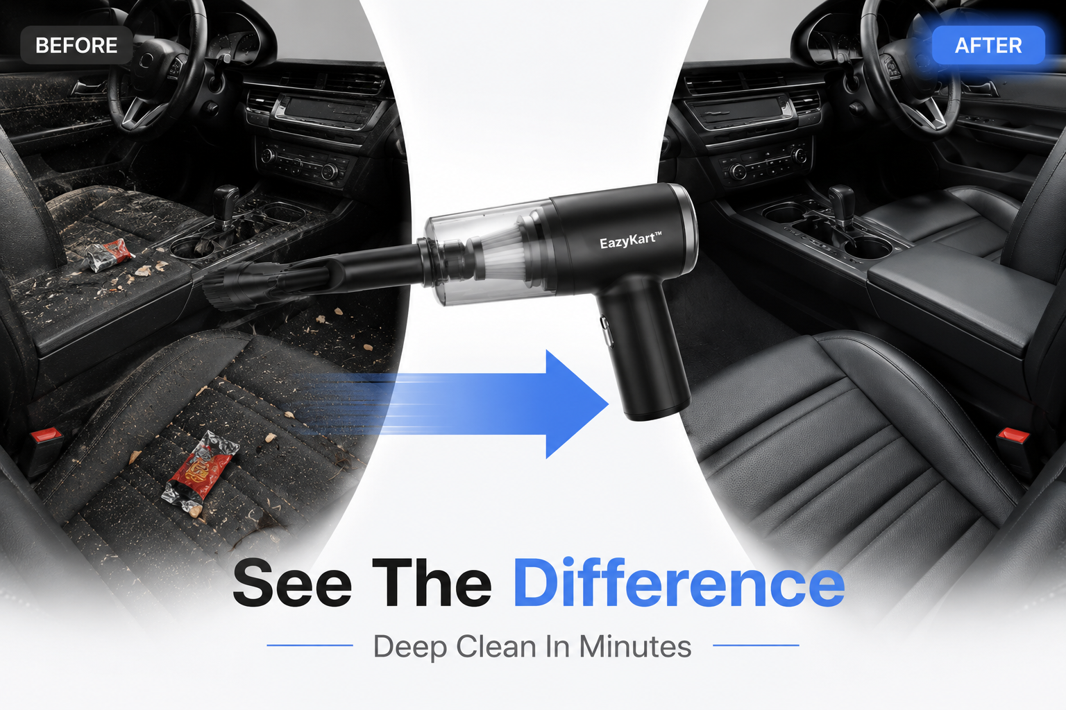 EazyKart™ Portable 3-in-1 Vacuum Cleaner