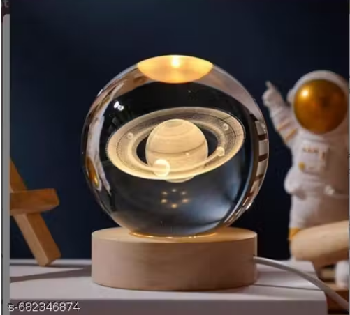 Glass lamp 3d Ball Astronomy Night Lamp with Base for Living