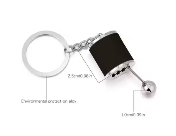6Speed Creative Auto Part Model Gear Box Keychain, Manual Gear Transmission Shift Lever Knob Keyring Manual Transmission Shift Lever Keyring
