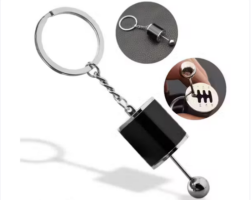 6Speed Creative Auto Part Model Gear Box Keychain, Manual Gear Transmission Shift Lever Knob Keyring Manual Transmission Shift Lever Keyring